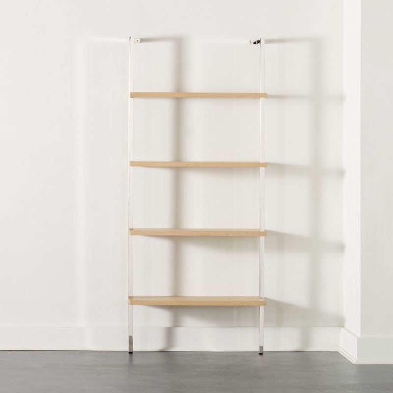 Helix 70" Bleached Oak Bookcase + Reviews | CB2 | CB2
