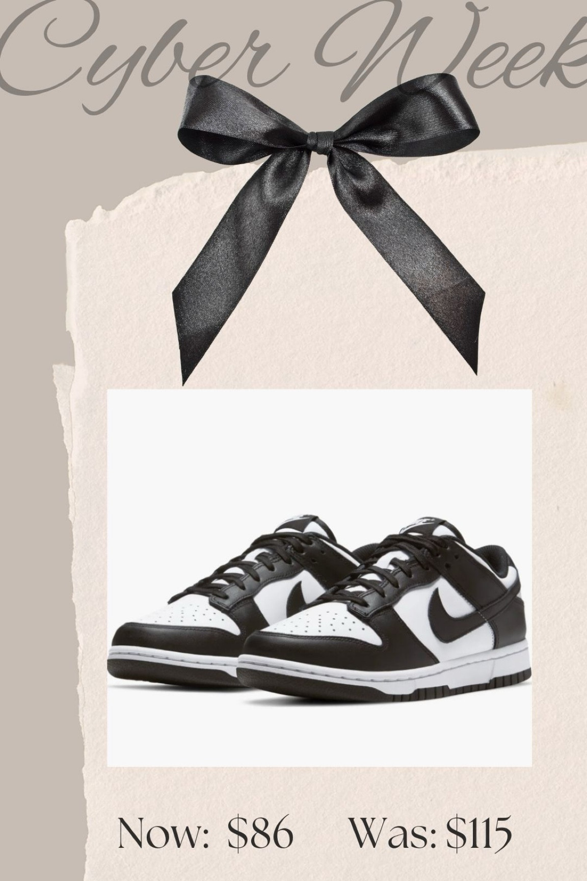 Nike dunks, panda dunks, holiday shopping, gift idea 

#LTKCyberWeek #LTKSaleAlert #LTKGiftGuide