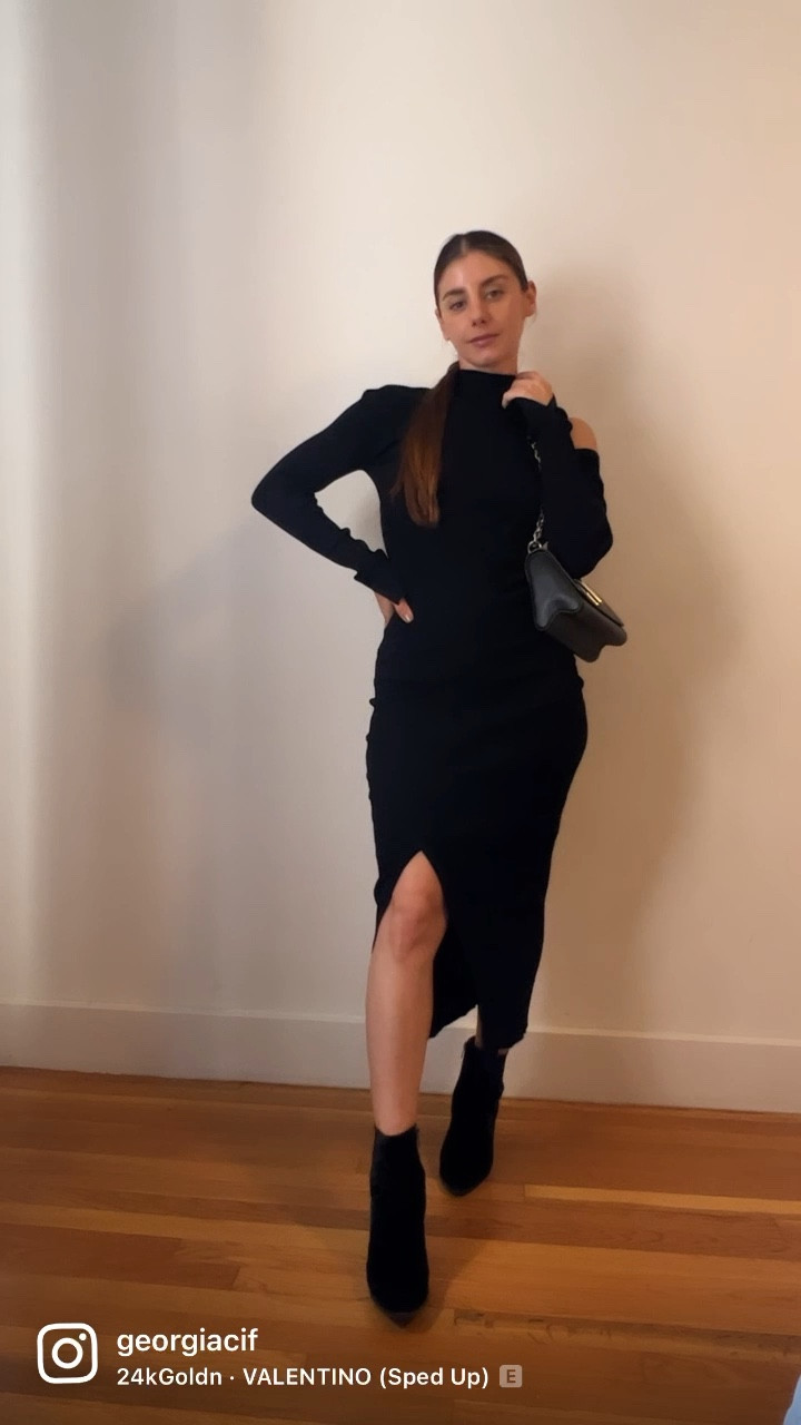 Black dress, monochromatic outfit, date night outfit, fall style

#LTKSeasonal #LTKstyletip