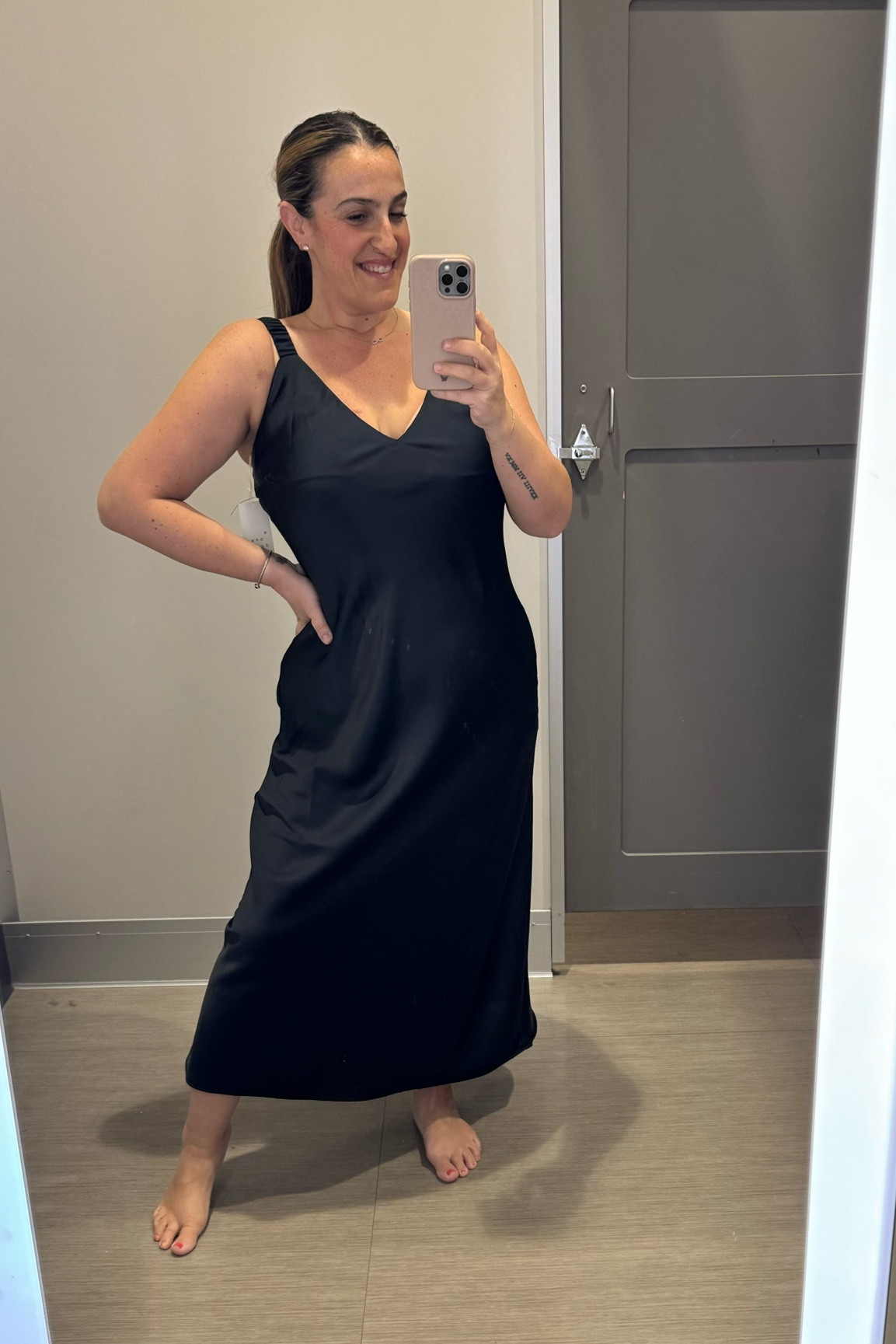 Absolutely love this satin dress! From target and just fits so well! I’m in a large. Size down if you want a tighter fight. 

#LTKover40 #LTKfindsunder50 #LTKmidsize