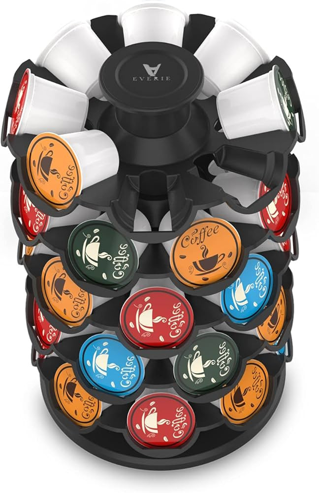 EVERIE Coffee Pod Storage Carousel Holder Organizer Compatible with 40 Keurig K-Cup Pods | Amazon (US)