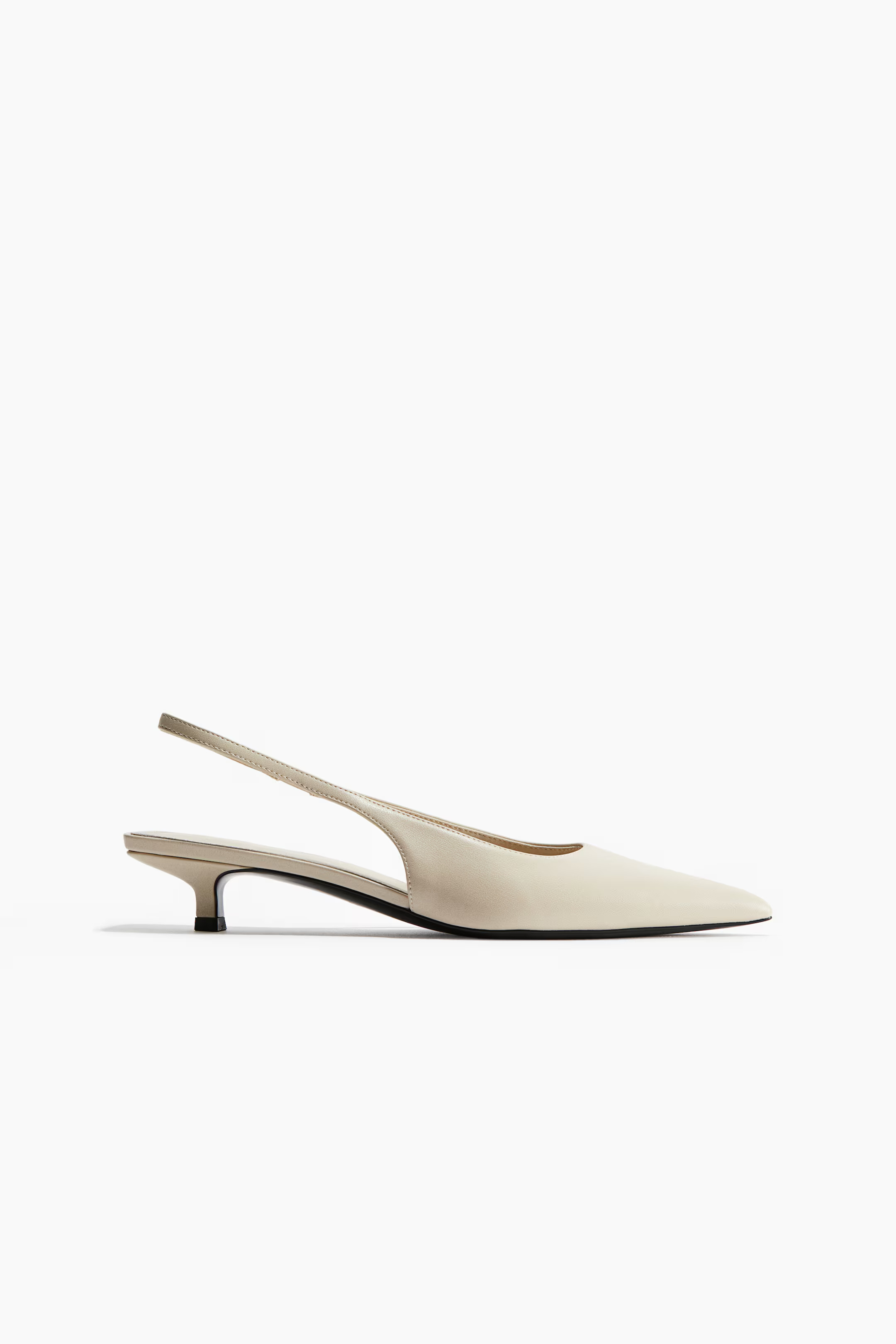 Kitten-heeled pointed slingbacks | H&M (UK, MY, IN, SG, PH, TW, HK)