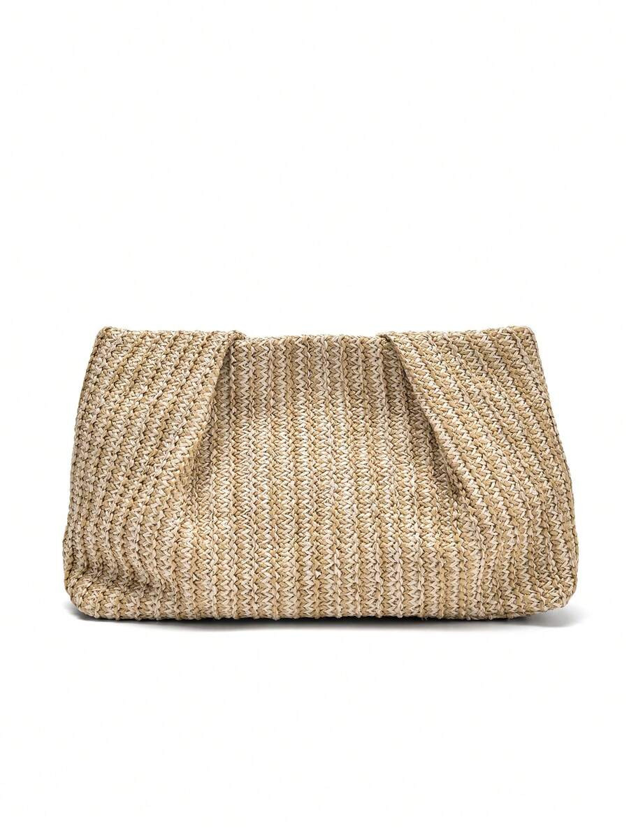 1 Piece Of Colorful Straw Bag For Ladies New Fashion Straw Joker Clutch Bag Summer Niche Design W... | SHEIN