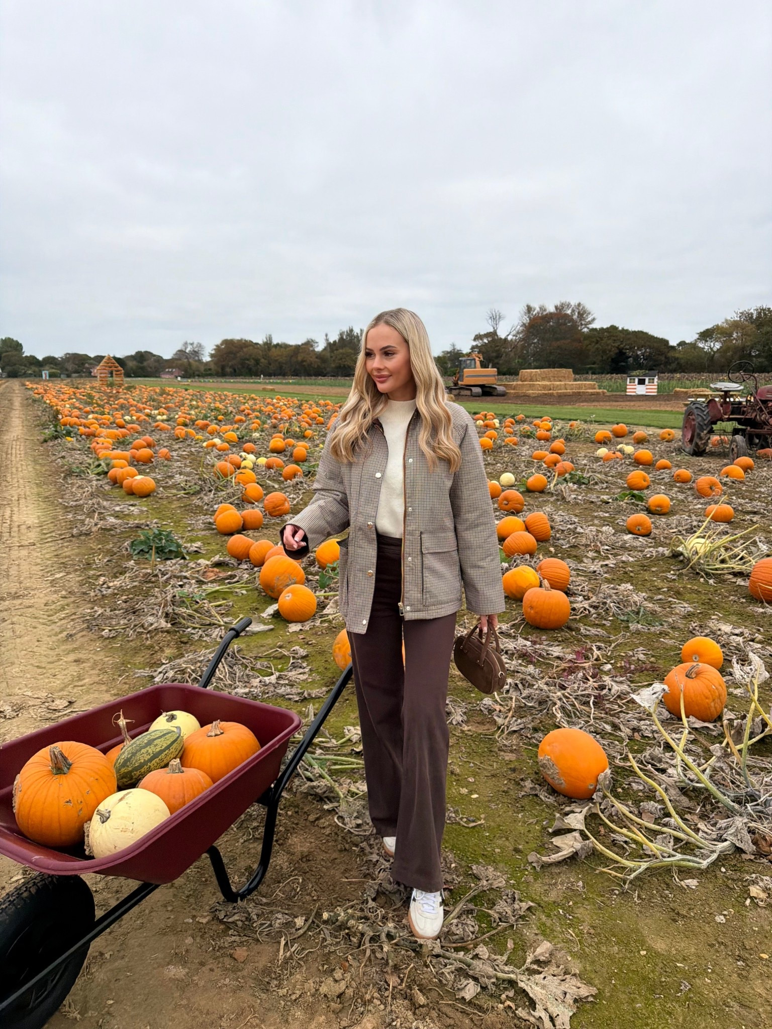 browns and checks >>> 🧥 🍂

pumpkin picking attire 🤭

checks brown jeans knitwear farm outfit of the day petite fashion autumn 

#LTKautumn #LTKuk #LTKjeans