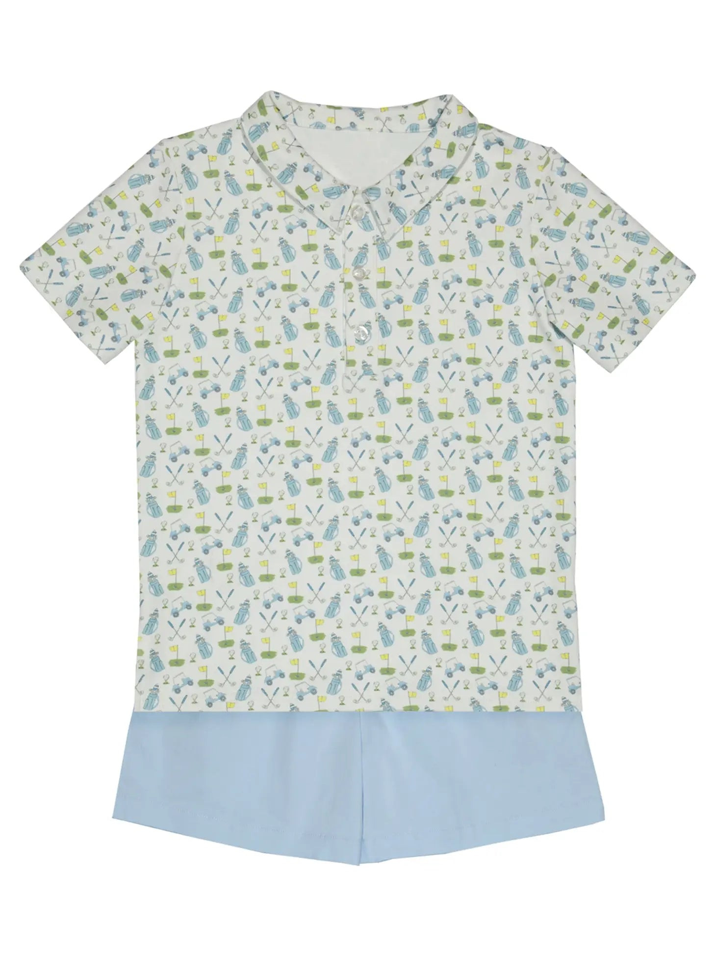 Grace & James Golf Collared Short Set | JoJo Mommy