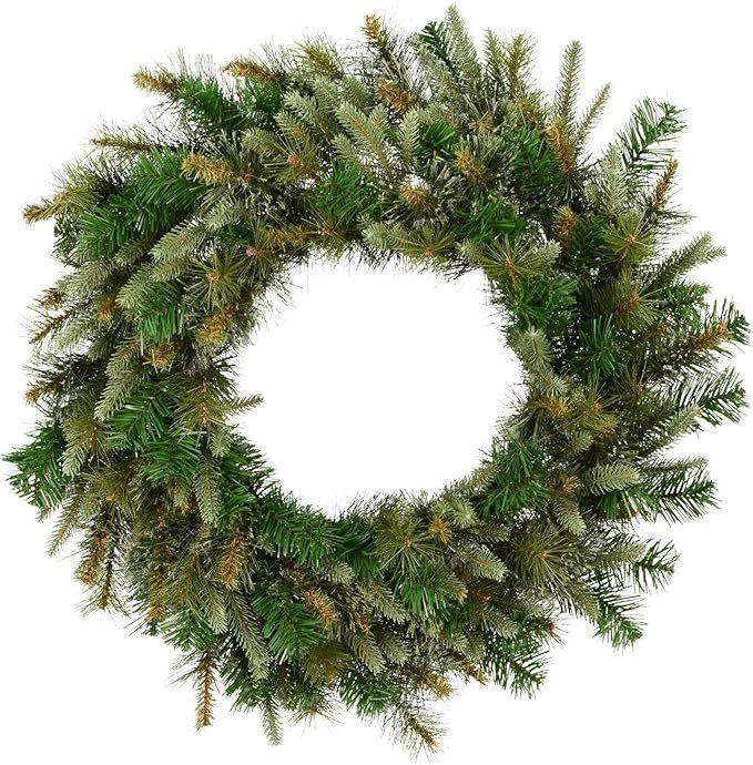 Vickerman 30" Cashmere Pine Artificial Christmas Wreath, Unlit - Faux Pine Christmas Wreath - Sea... | Amazon (US)