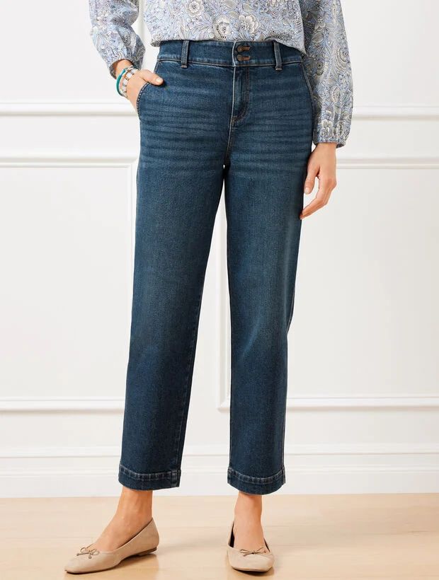 Straight Ankle Jeans - Darien Wash | Talbots