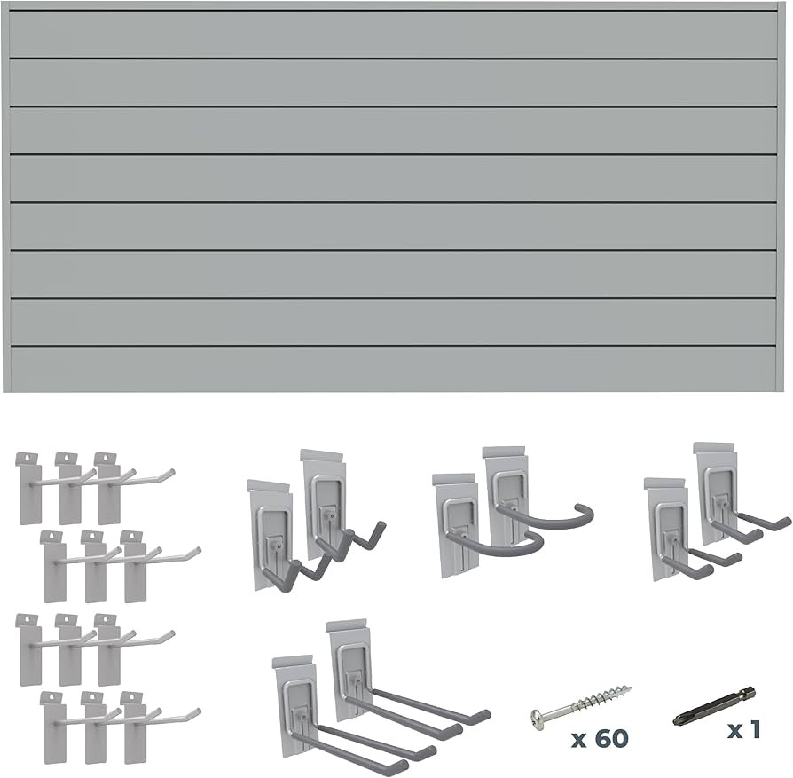 CrownWall 6" Basic Bundle (8x4 ft) with 20-Piece Locking Hook Kit (Graphite) | Amazon (US)