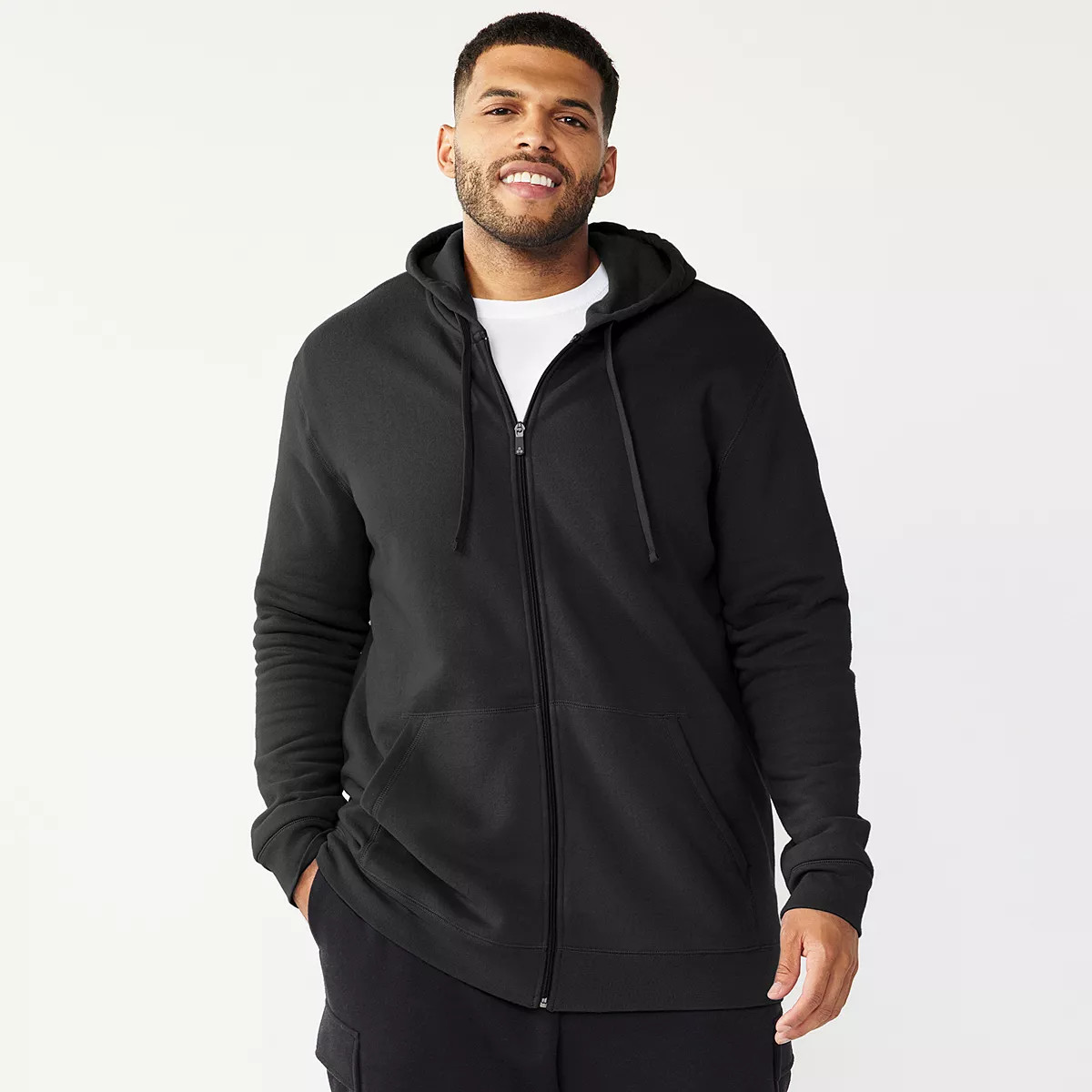 Big & Tall Tek Gear® Ultra Soft Fleece Full Zip Hoodie | Kohl's