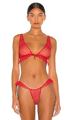 Only Hearts Side Ruffle Bralette in Sacred Heart from Revolve.com | Revolve Clothing (Global)