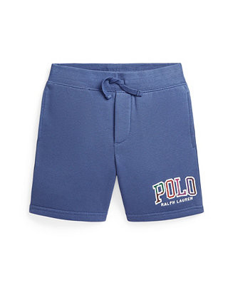 Toddler and Little Boys Madras-Logo Fleece Short | Macy's