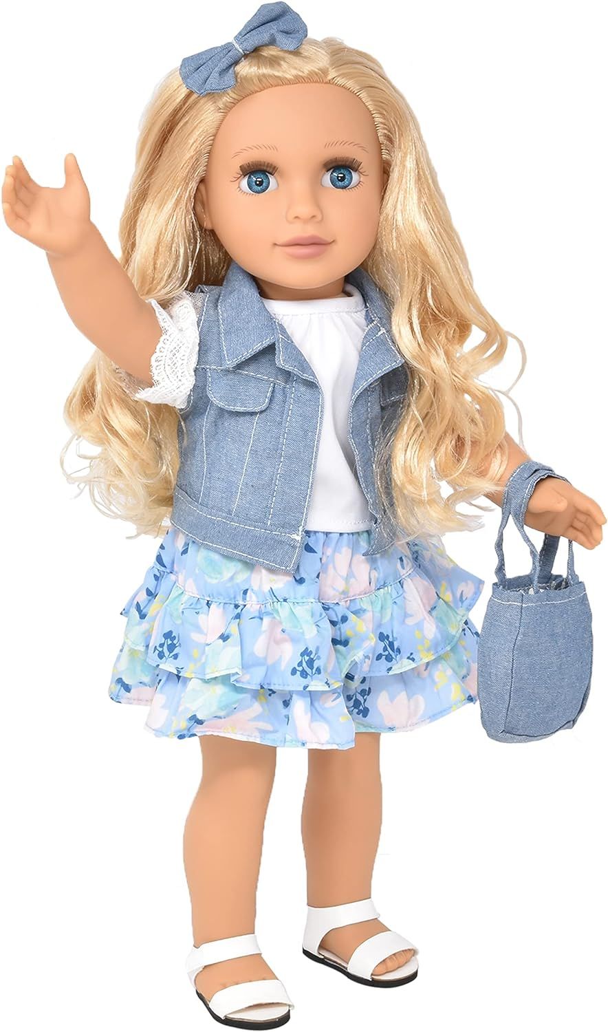 Gift Boutique 18 Inch Girl Doll, Fashion Doll with Fine Blond Long Hair for Styling, Blue Eyes, F... | Amazon (US)