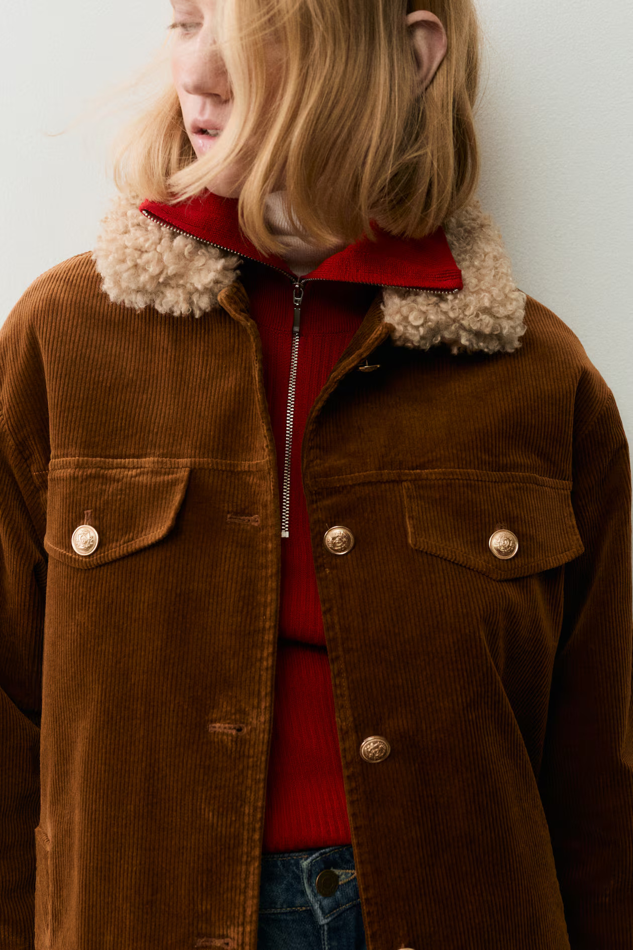 Padded Corduroy Jacket | H&M (US + CA)