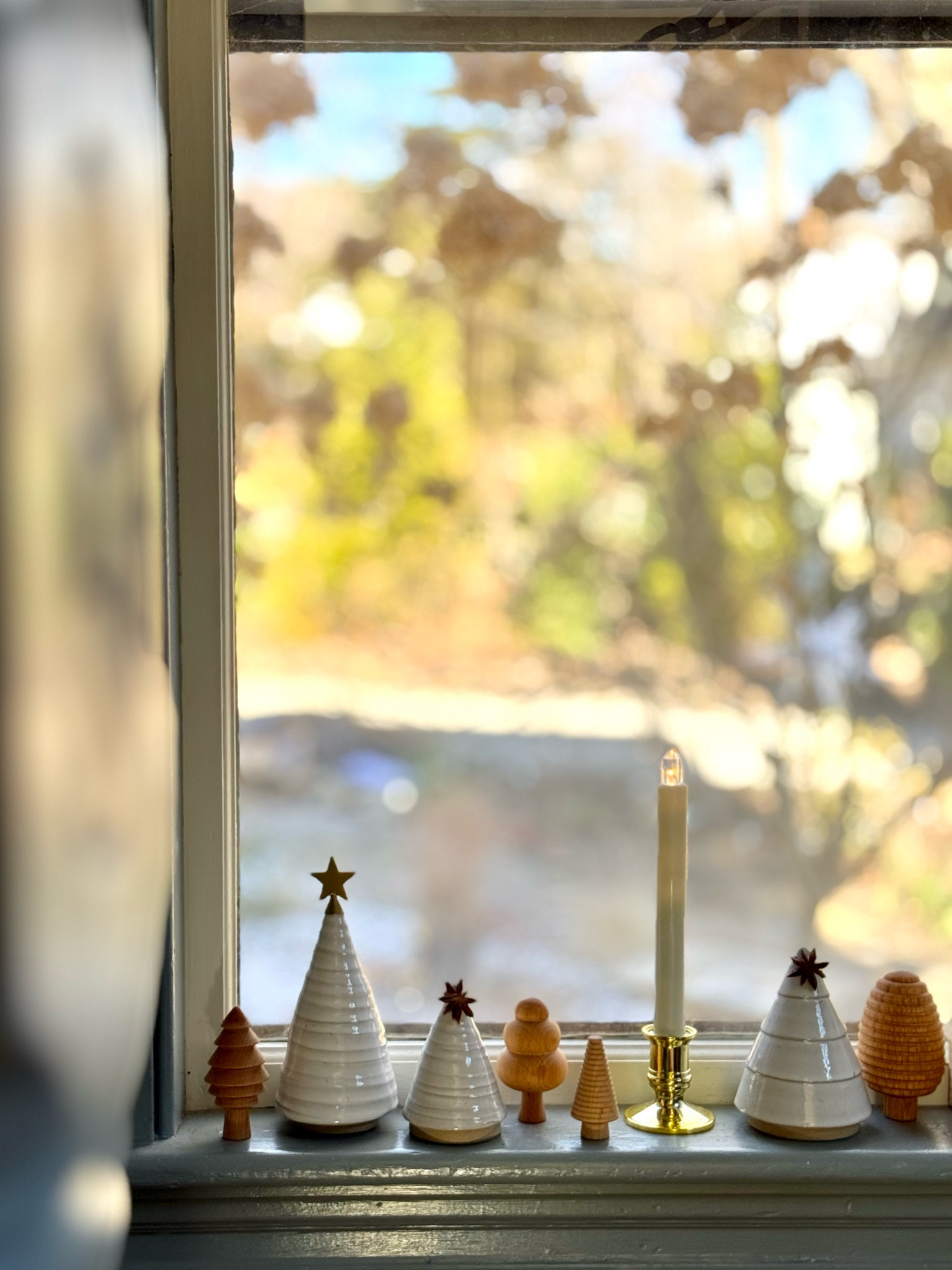 Some of my cherished Farmhouse Pottery woodland ceramic and wood trees finding a home on the windowsill. 

Holiday decor, Christmas decor, Christmas decorations, window candles, Amazon, Anthropologie, Wayfair

#LTKFindsUnder100 #LTKSeasonal #LTKHoliday