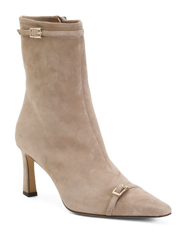 Made In Italy Suede Addison Booties | TJ Maxx