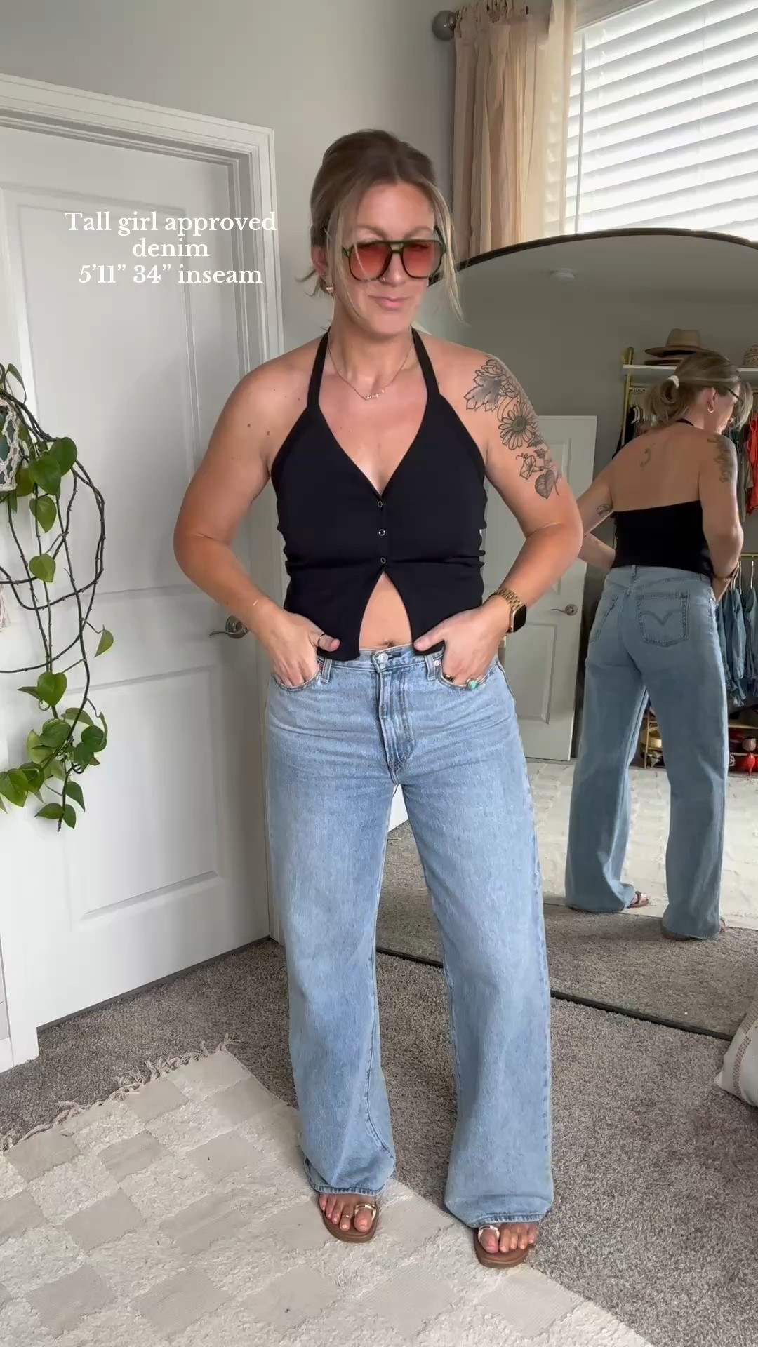 Denim is still 30% off (and sitewide)

Wide leg jeans - 31x34, black top - large 
A line shorts - 30 (has some stretch) white top - large
Cropped jeans - 30x29, graphic tee - medium
Mid thigh - 31, large tank 
Black jeans - 31x34, large tube top 


#LTKOver40 #LTKMidsize #LTKSaleAlert
