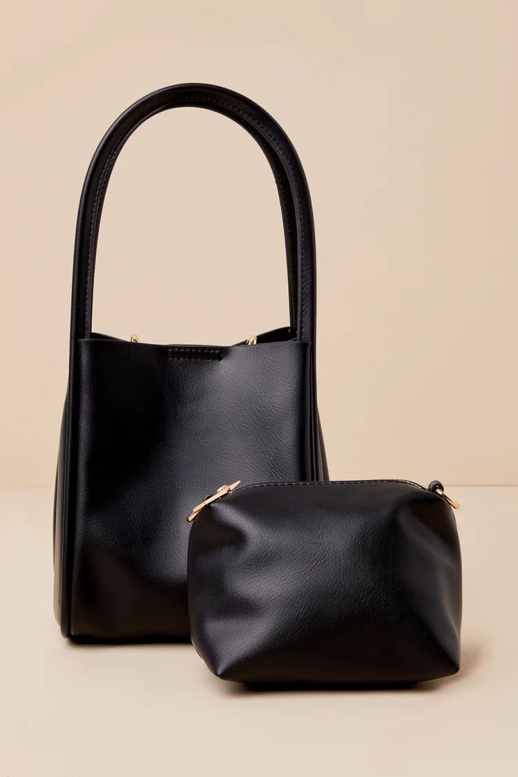 Exquisite Chicness Black Bucket Handbag | Lulus