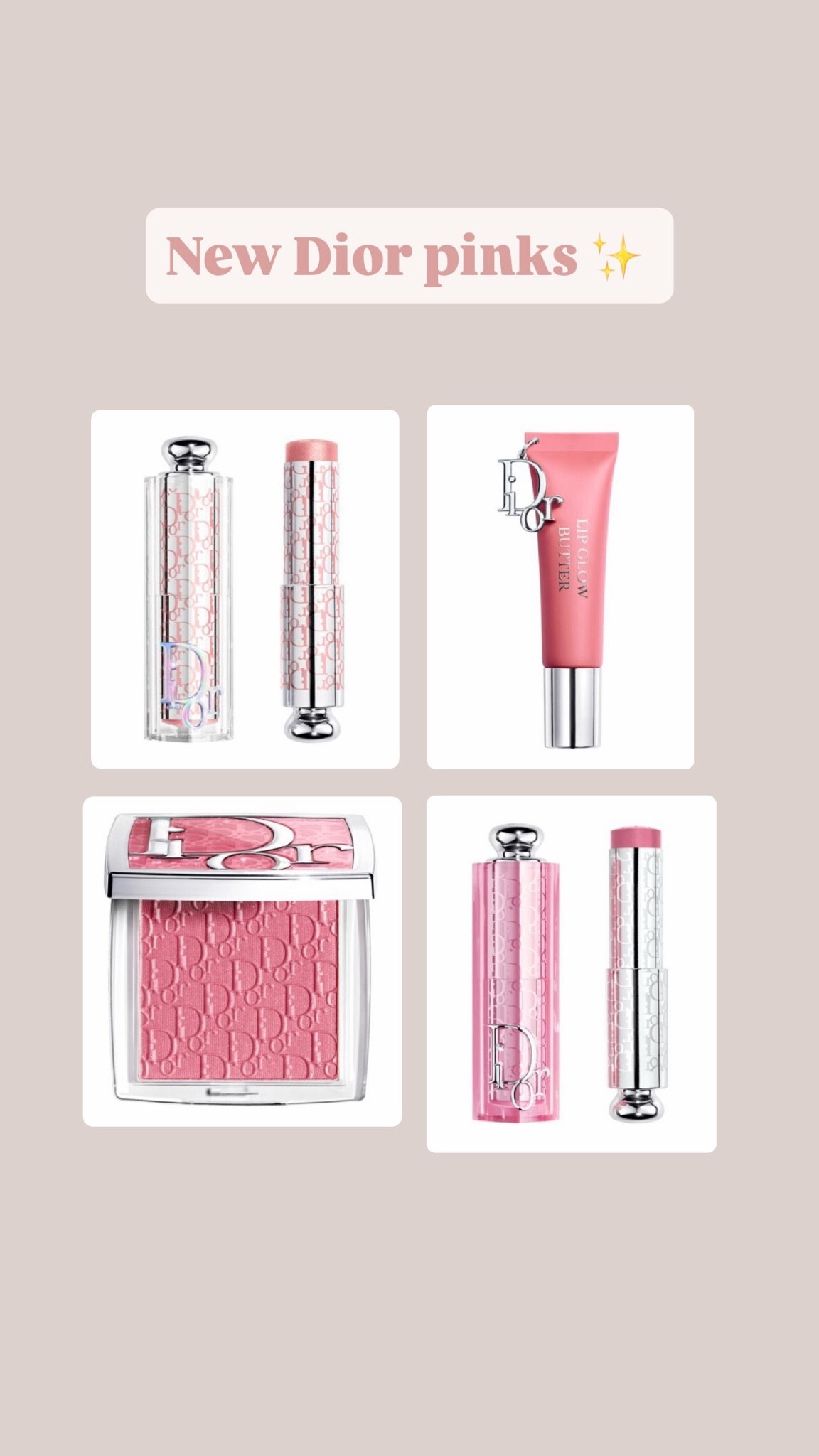 New pink for summer 
Dior beauty
Beauty faves
Trending

#LTKsummer #LTKbeauty #LTKgiftguide