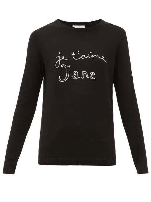 Je t'aime Jane merino-wool sweater | Bella Freud | Matches (UK)