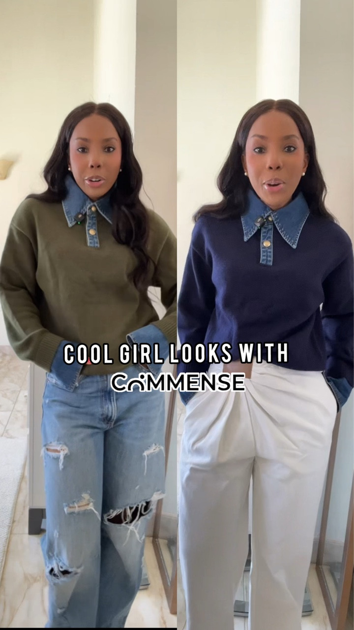 My new personality is jeans and a sweater thanks to @Commense  
These sweaters with the denim collar are just so cute and will be great for early spring! 

Code: DSJCOX_12 for 12% off🎉🎉
#springoutfits #springlooks


#LTKPetite #LTKgrwm