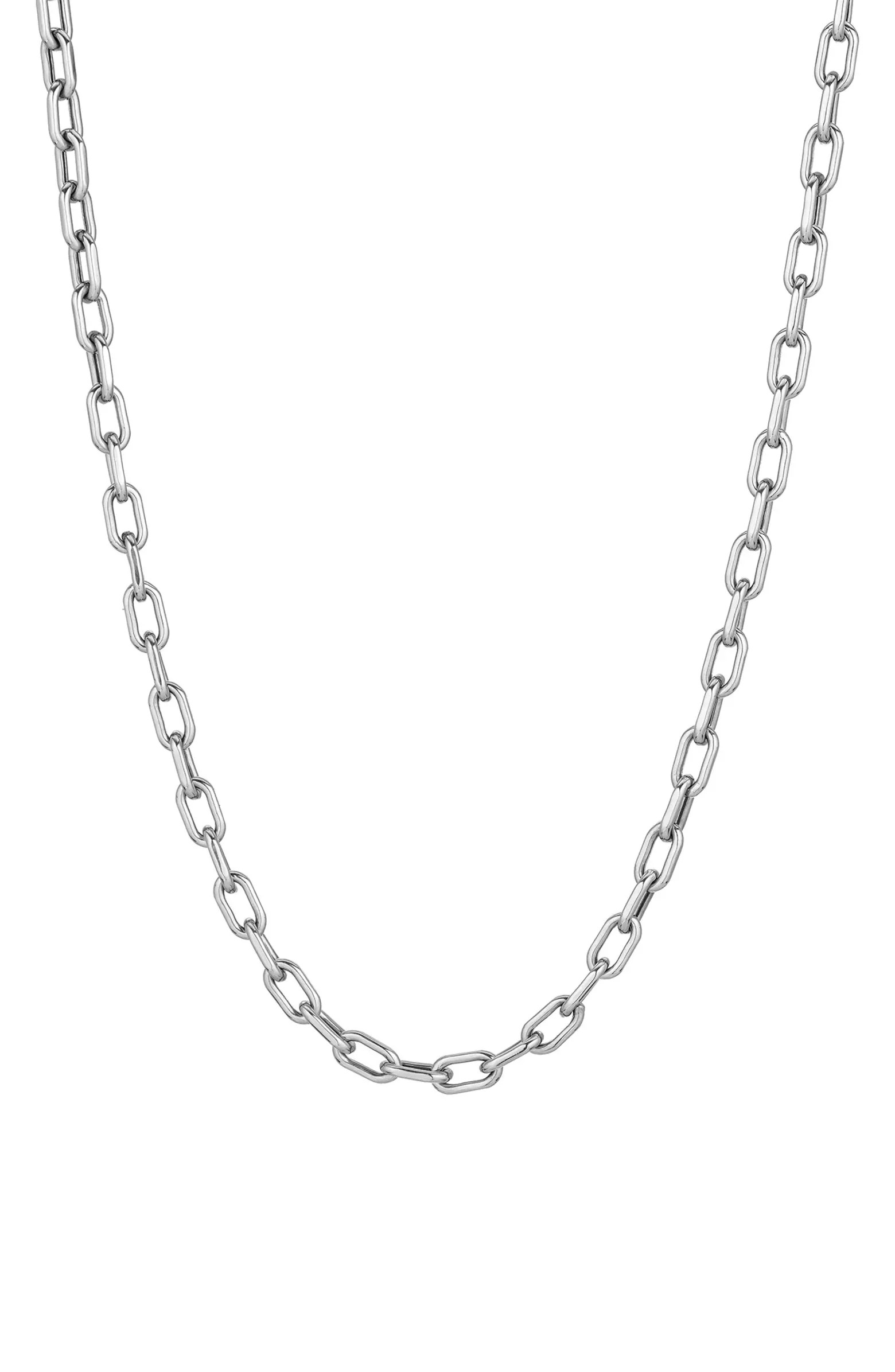Italian Chain Link Necklace, 4mm | Nordstrom