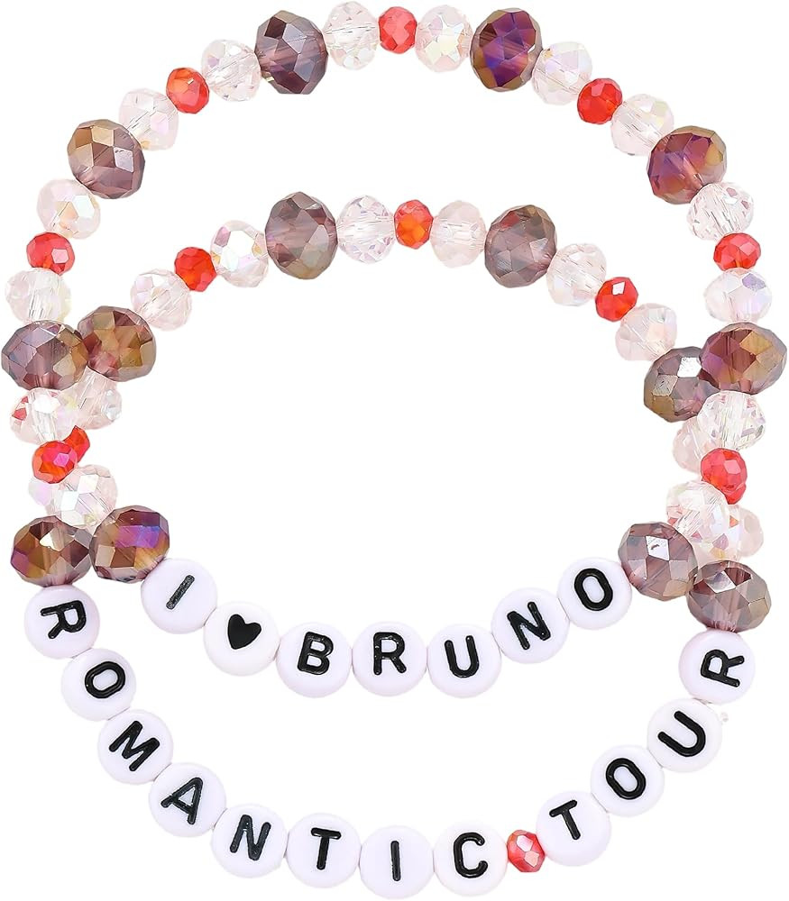 Bruno Merch Mars Romantic Tour Concert Outfit for Women Jewelry Gifts for Fans | Amazon (US)