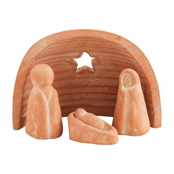 Terracotta nativity set | Mud Pie