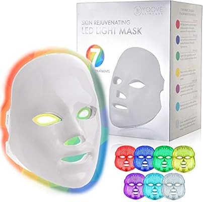 YOOVE LED Face Mask - 7 Colors Including Red Light Therapy For Healthy Skin Rejuvenation | Home L... | Amazon (US)
