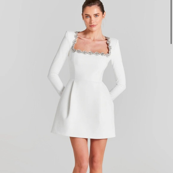 Nadine Merabi Kimberly Dress Size Small White | Poshmark