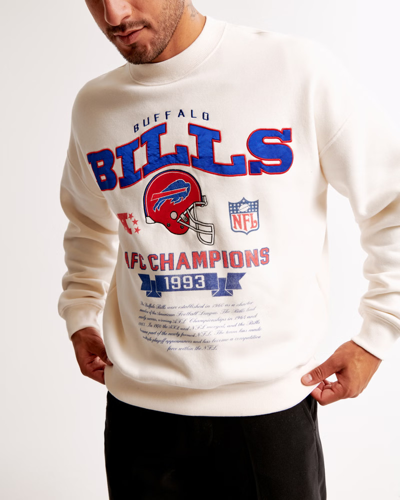 Men's Cincinnati Bengals Graphic Crew Sweatshirt | Men's Tops | Abercrombie.com | Abercrombie & Fitch (US)