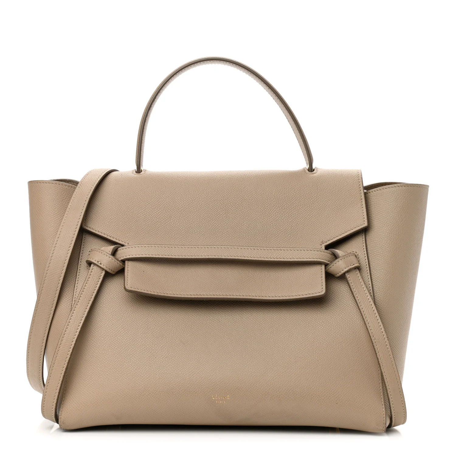 Grained Calfskin Mini Belt Bag Light Taupe | FASHIONPHILE (US)