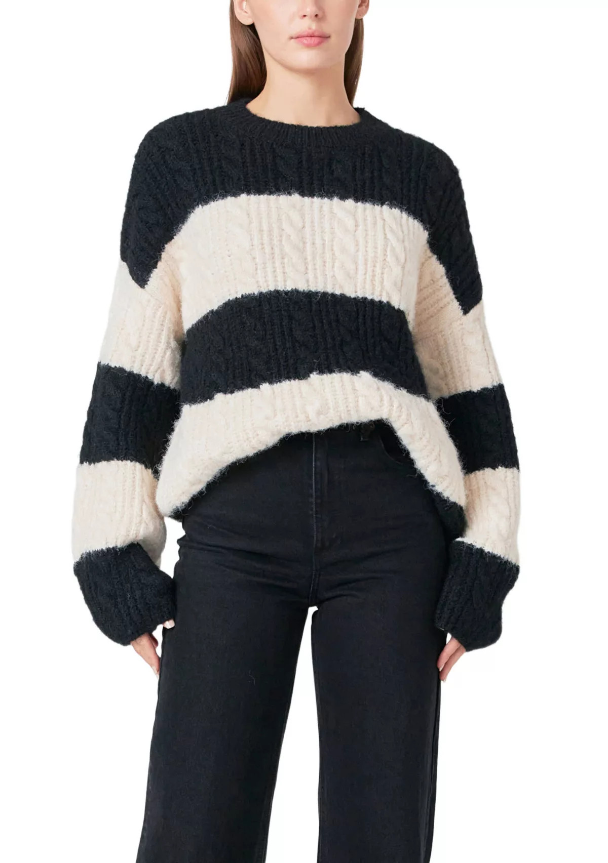 Striped Chunky Sweater | Belk