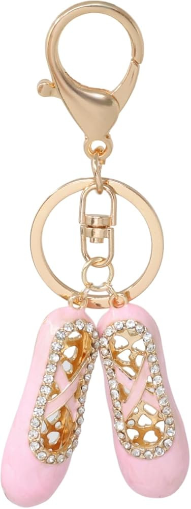 Honbay 1PCS Ballet Shoes Keychain Enamel Alloy Ballet Slippers Keyring Women Bag Handbag Backpack... | Amazon (US)
