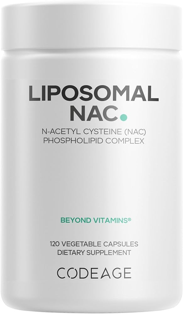 Codeage Liposomal NAC Supplement - N-Acetyl L-Cysteine Amino Acid - 2 Month Supply - Free-Form NA... | Amazon (US)