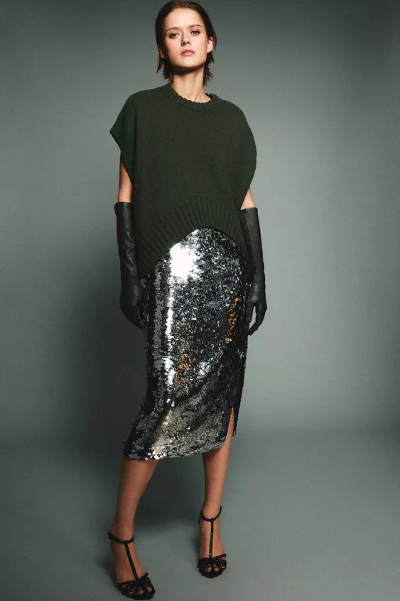 OVERSIZED ASYMMETRIC HEM WOOL VEST | Zara US