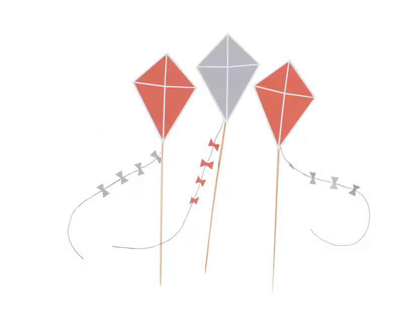 1 Kite Centerpiece Pick Kite Baby Shower Kite Birthday Decorations Kite Themed Party Kite Decorat... | Etsy (US)