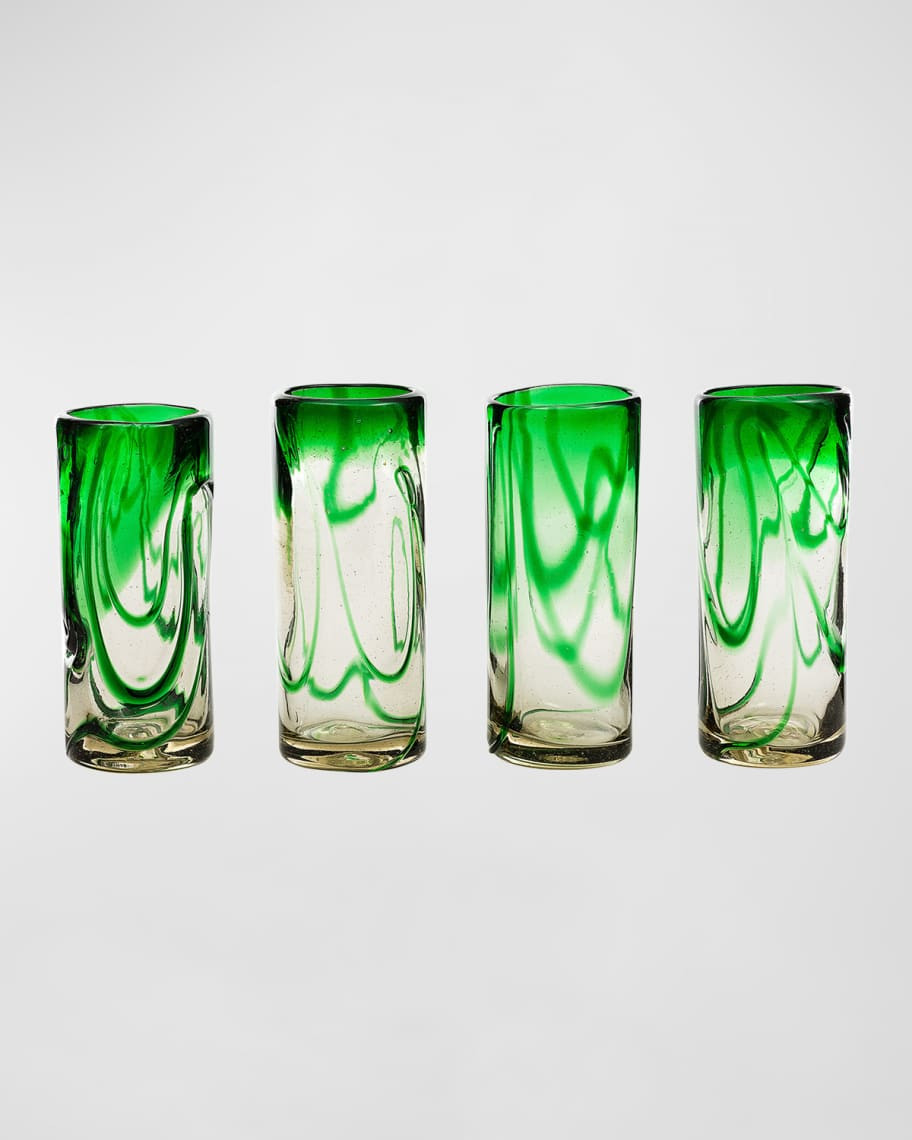 Jan Barboglio Drizzle Glasses, Set of 4 | Neiman Marcus