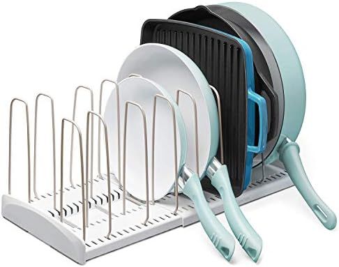Amazon.com: YouCopia StoreMore Rack Expandable Cookware organizer, White | Amazon (US)
