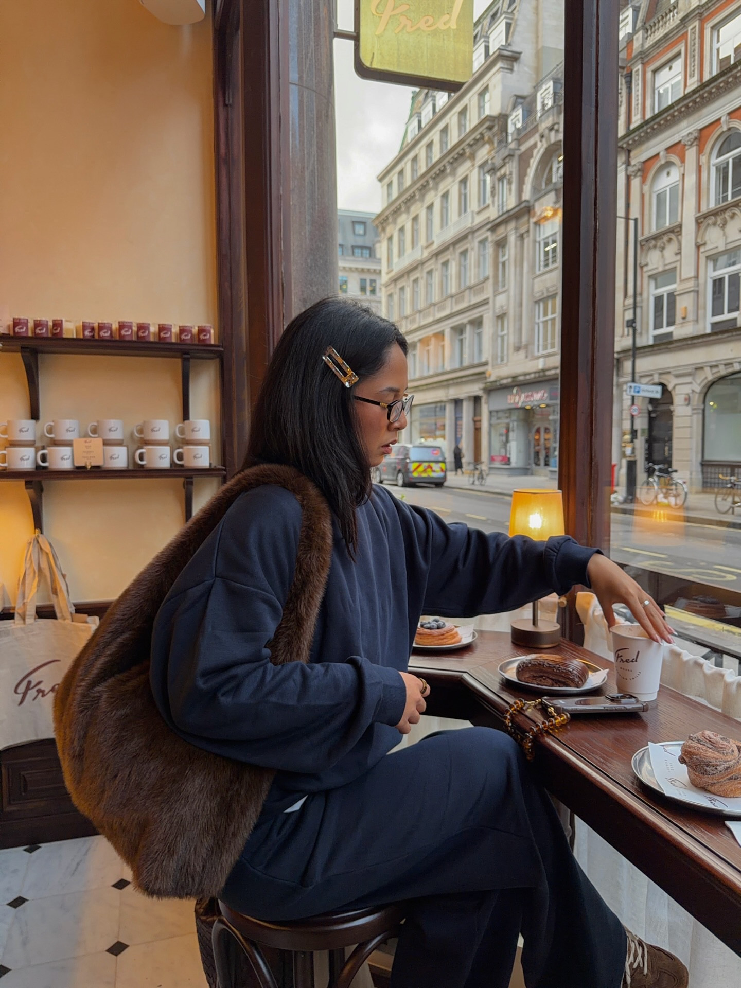 I’m officially addicted to these pastries 🥐 @fredbakery 

London cafe London coffee shop aesthetic coffee shops London bakery French patisserie