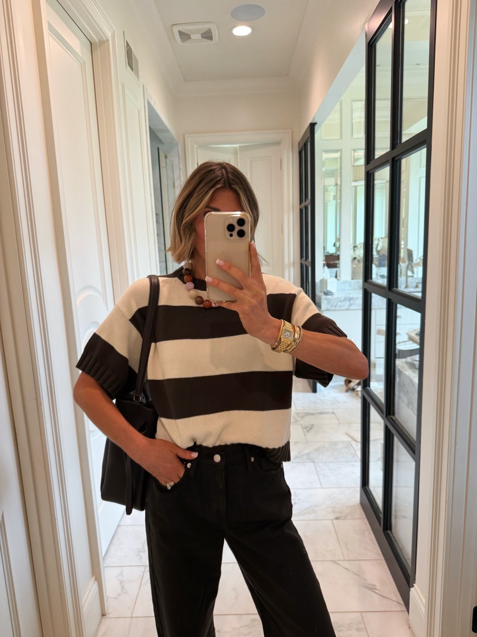 OOTD! This striped sweater is so great for the transition from summer to fall. My barrel jeans are on sale for $26!

#LTKootd #LTKSeasonal #LTKOver40