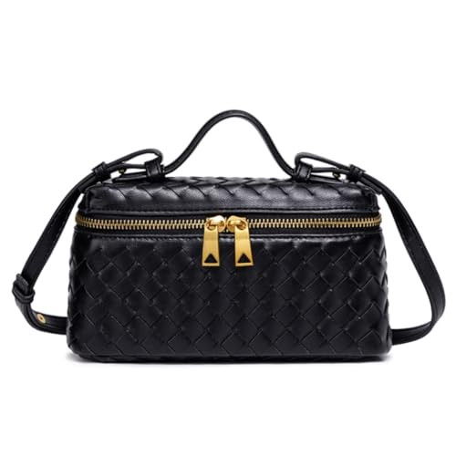 Auhoho Women\u2019s Woven Square Box Shoulder Crossbody Bags Trendy Satchel Mini Top Handle Handb... | Amazon (US)