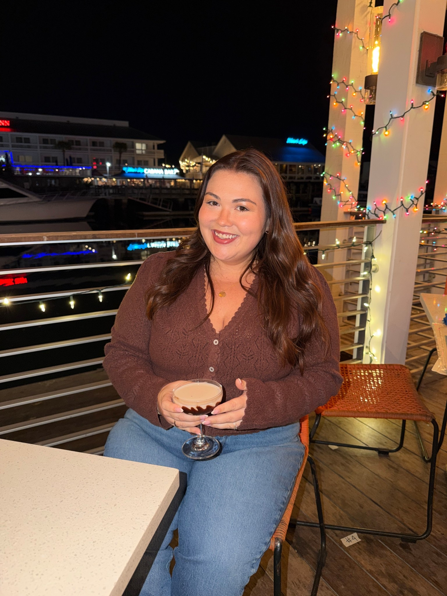 cutest brown sweater!