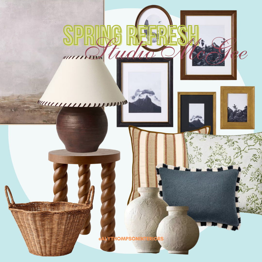 Spring Refresh | Home Decor | Spring Decor | Table Lamp | Studio McGee | Threshold | Target Finds | Accent Table | End Table | Wicker Basket | Gallery Wall | Large Wall Art | Accent Pillows | Vases  

 #LTKHome #LTKSaleAlert #LTKFindsUnder100