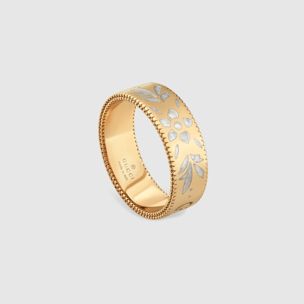 Icon ring in yellow gold | Gucci (US)