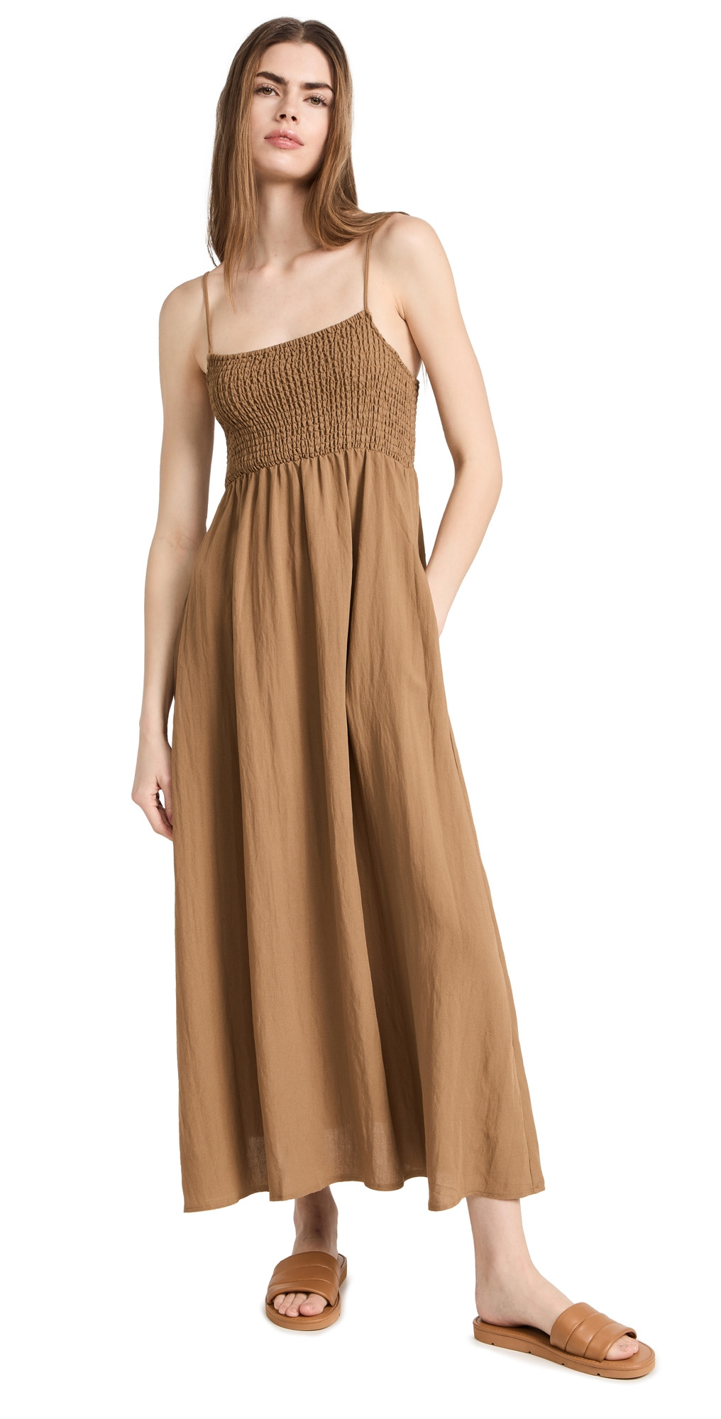 Z Supply Beachside Dress Otter L | Shopbop