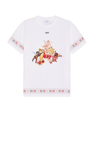 OFF-WHITE Putti Slim Short Sleeve Tee in White | FWRD 