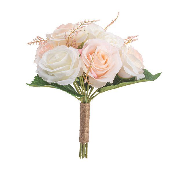 Blush Rose Floral Bouquet - Home Decor - 1 Piece | Walmart (US)