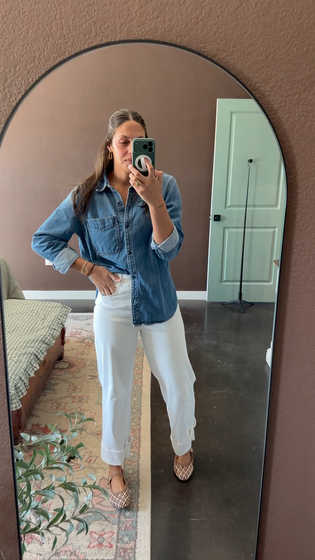 Spring day church outfit 🩵 love these new flats - I think they’re timeless & will go with everything for a long time! 

#LTKMidsize #LTKTall #LTKSpringSale