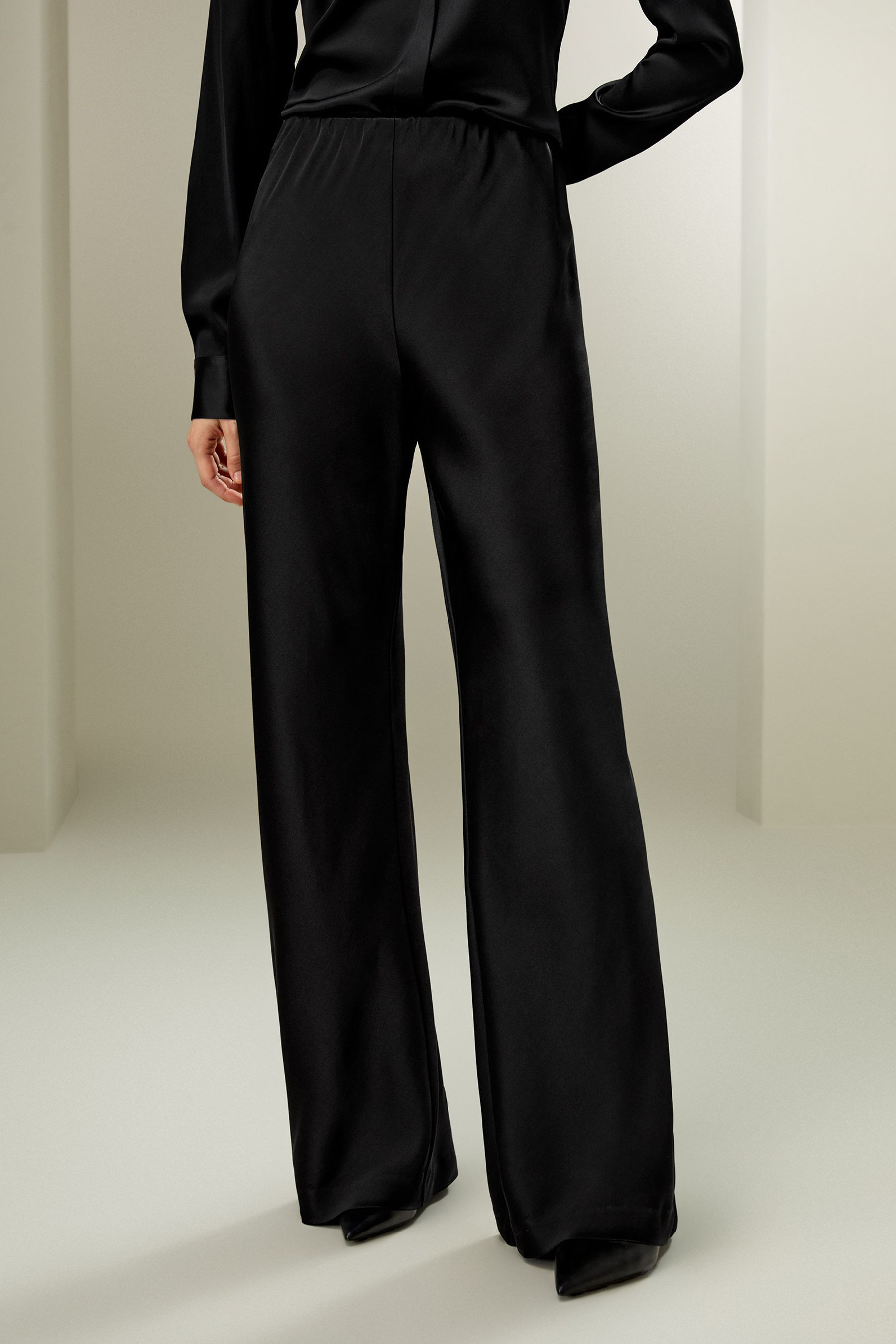 Full bias cut silk pants | LilySilk