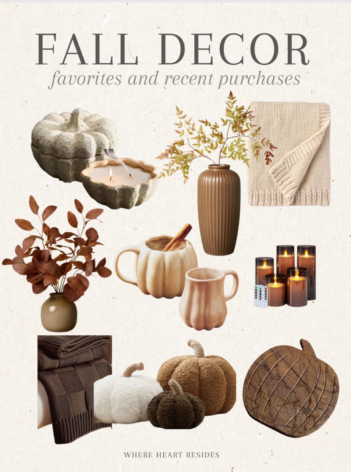 Cozy fall home decor favorites and recent purchases! 🍂 
Fall candle, fall throw pillows, pumpkin pillow, fall mugs, fall stems, fall throw blanket, autumn home decor. 

#LTKHome #LTKSeasonal